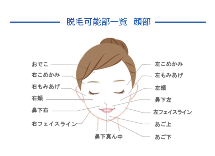 ストラッシュ　施術部位　顔　前