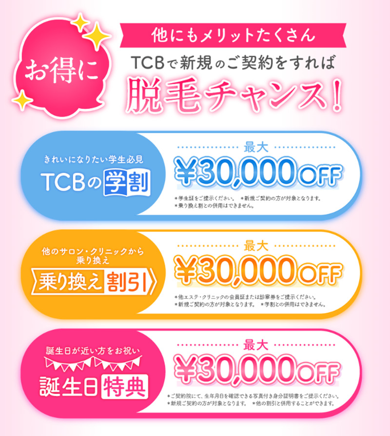 TCB東京中央美容外科　割引　画像